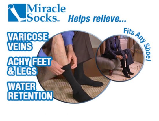 Foot / ankle compression socks